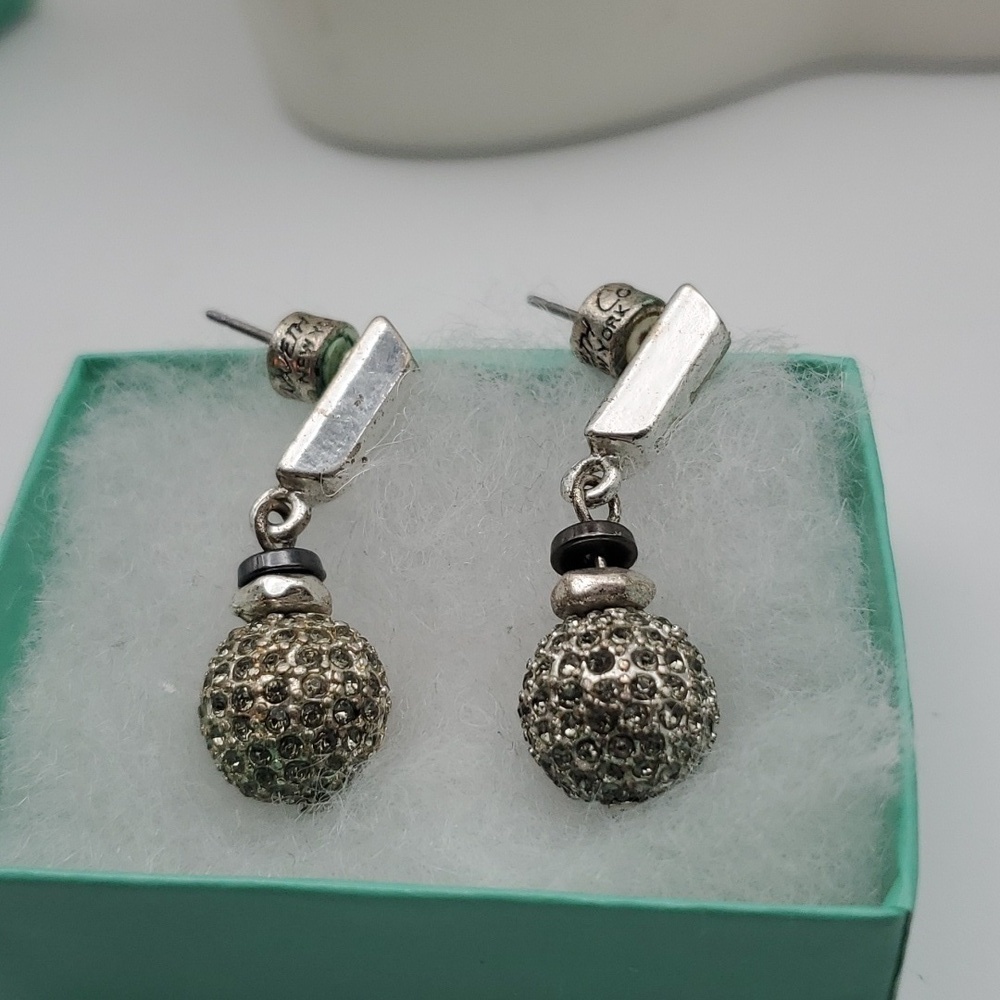 Kenneth cole Vintage disco ball sparkle earrings E130